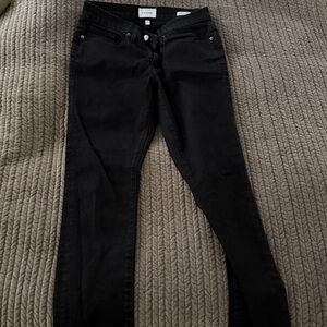 Frame Black Denim Jeans 29*32L